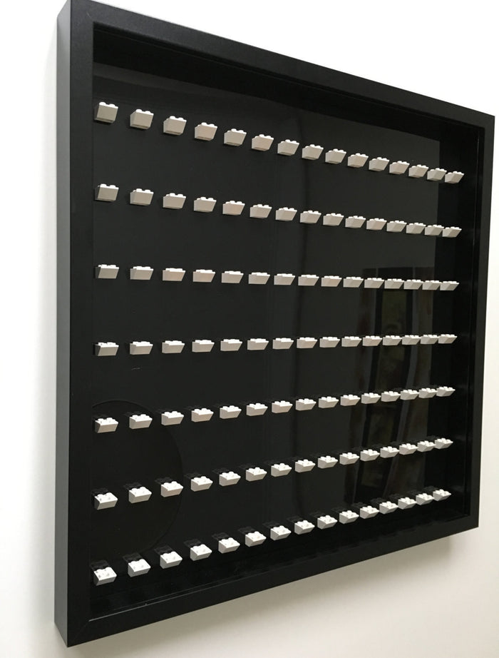105 Lego Minifigures black edition black frame display - Lego Minifigures Display