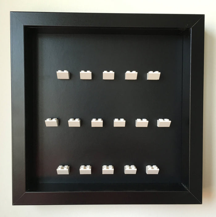 Custom Lego Minifigures black edition black frame display - Lego Minifigures Display