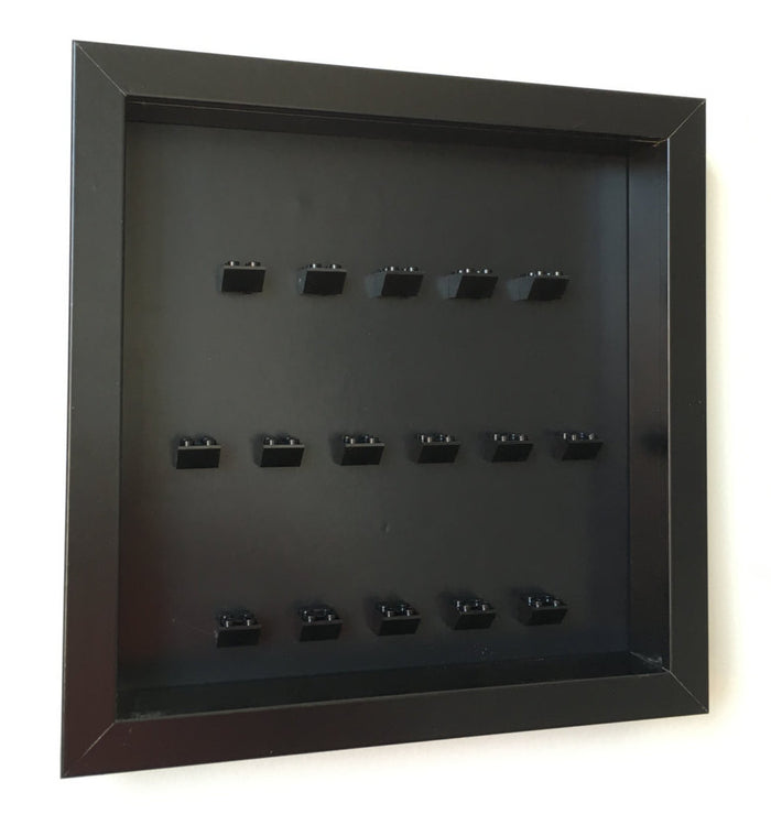 Custom Lego Minifigures black edition black frame display - Lego Minifigures Display