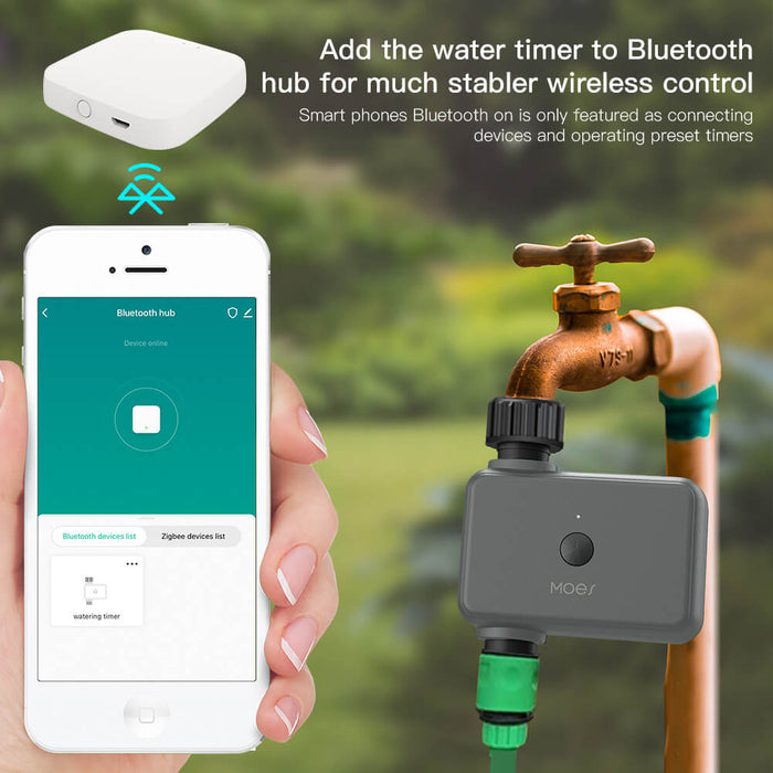 Add the water timer to bluetooth hub for much stabler wireless control - MOES