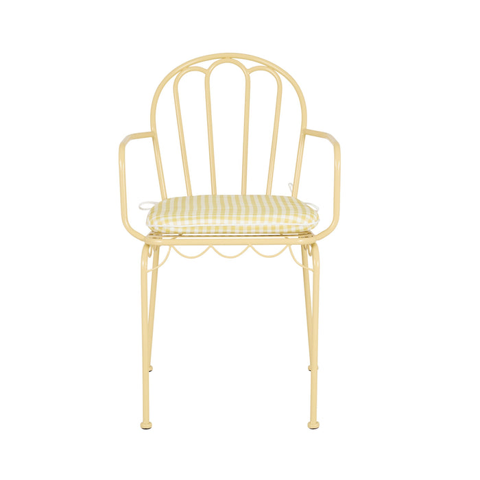 Bonnie Cushion Butter Yellow/White