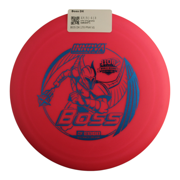INNOVA DISC GOLF CANADA	Boss
Distance Driver	Grippy feel	Good durability	Flexible in cooler conditions	Great for distance and control	Maintains stability over time	Comfortable for grip Lightweight