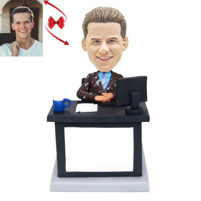 Boss In Suit Office Custom Bobbleheads