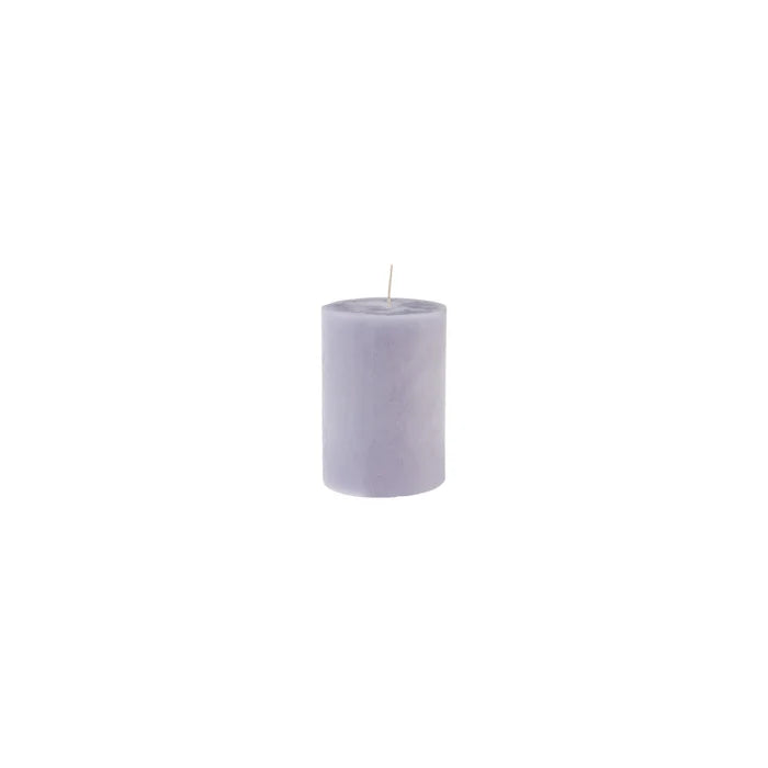 Bougie cylindrique Karaca, 6,5 x 10 cm, gris