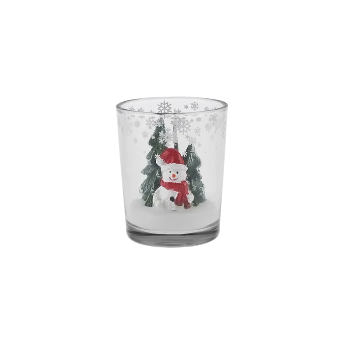 Bougie en verre Karaca Noël Petite figurine, 5,5X6,5 cm