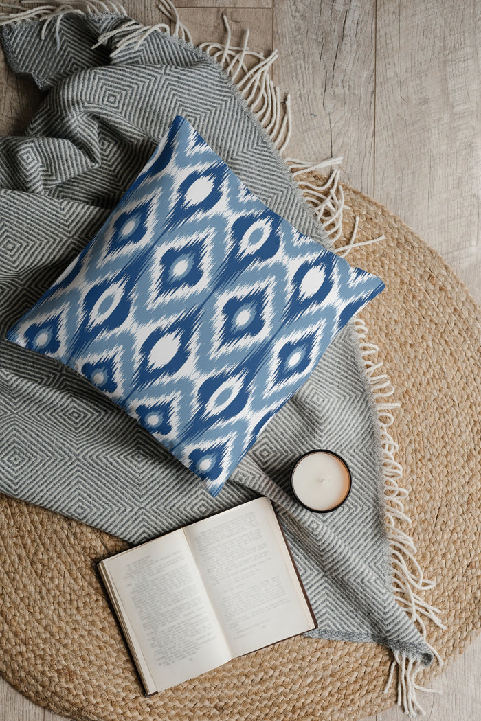 Cabrera Outdoor Pillows Blue & White