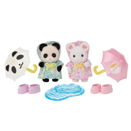 Calico Critters Nursery Friends Rainy Day Duo Set