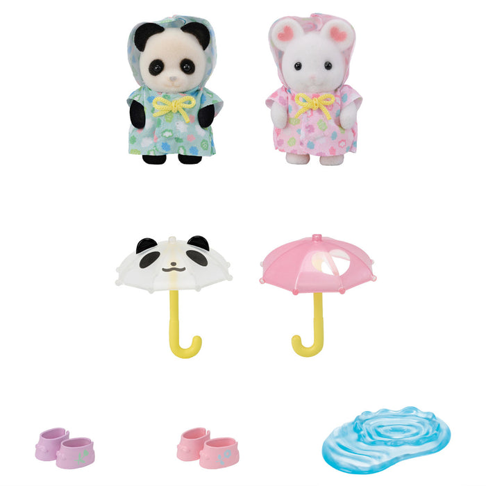 Calico Critters Nursery Friends Rainy Day Duo Set