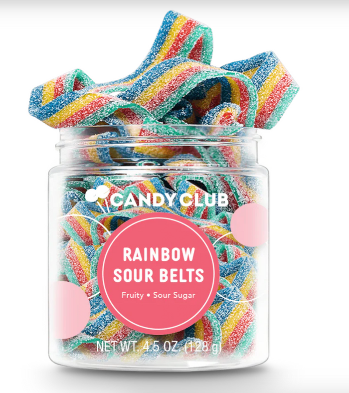 Candy Club - Rainbow Sour Belts