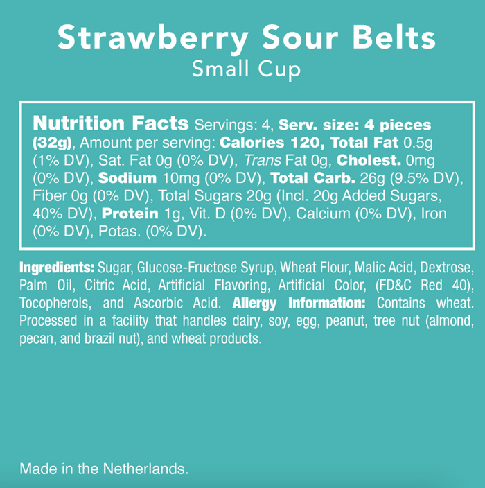 Candy Club - Strawberry Sour Belts
