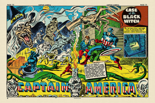 Captain America #8: "Case of the Black Witch" Poster