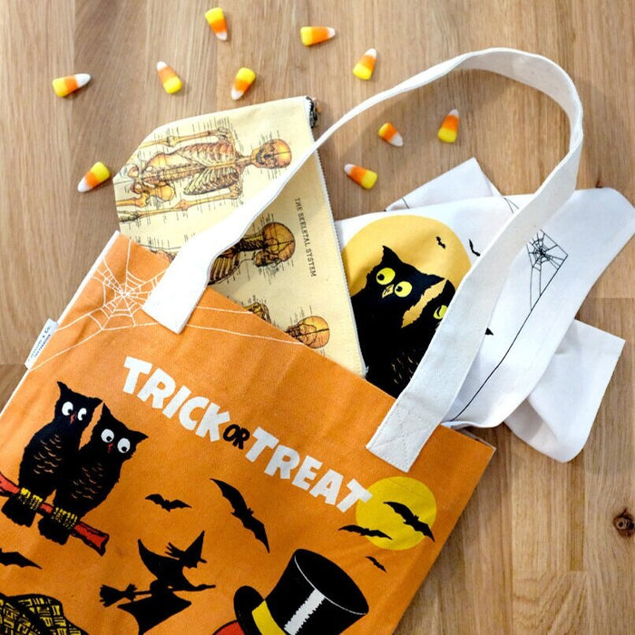 Cavallini Halloween Trick or Treat Tote Bag