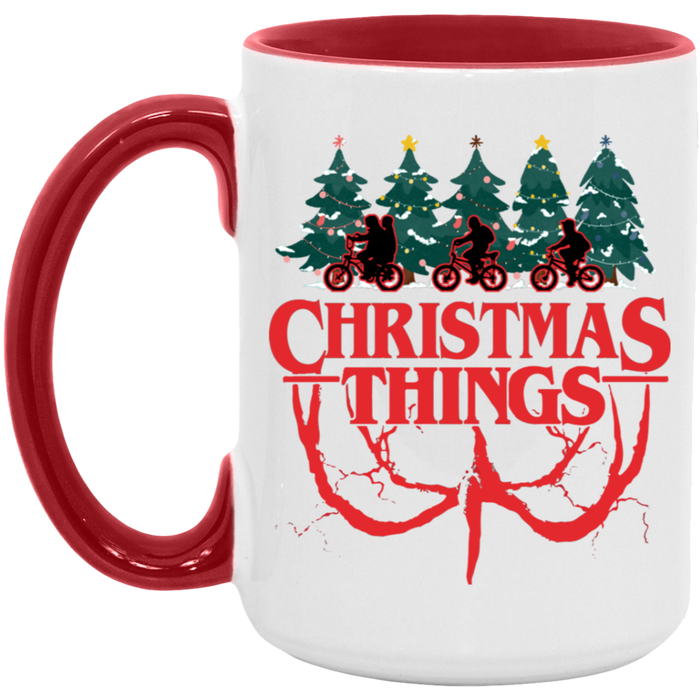 Christmas Things 80s ceramic coffee mug
