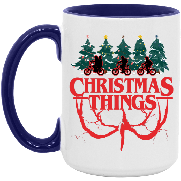 Christmas Things 80s ceramic coffee mug, product photo 6
