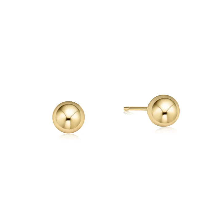 Classic Ball Gold Stud - Molly + Kate