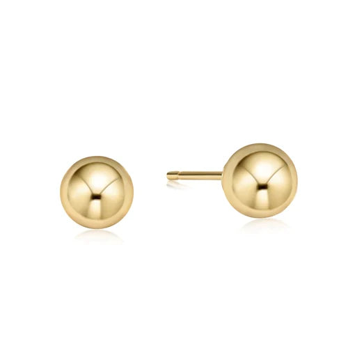 Classic Ball Gold Stud - Molly + Kate