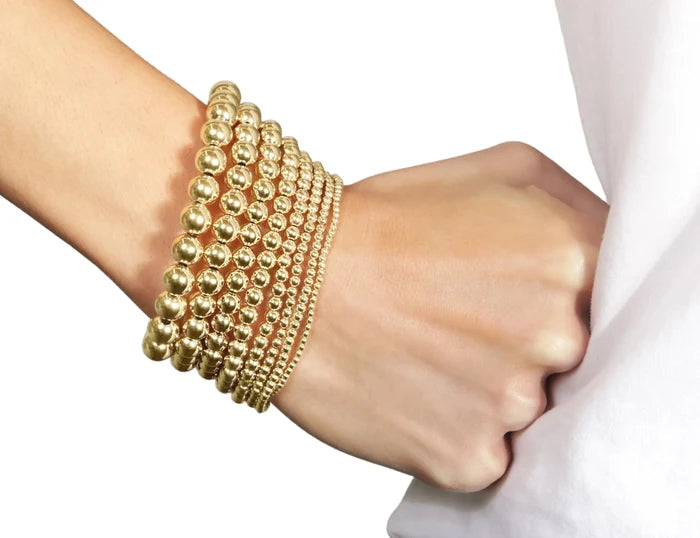 Classic Bead Gold Bracelet - Molly + Kate