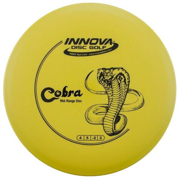 INNOVA DISC GOLF CANADA	Cobra	Midrange
Excellent grip	Lightweight options available		Good for beginners		Great for learning techniques
Grippy feel	Flexible in cooler conditions	Great for distance and control	Maintains stability over time	Comfortable for grip
