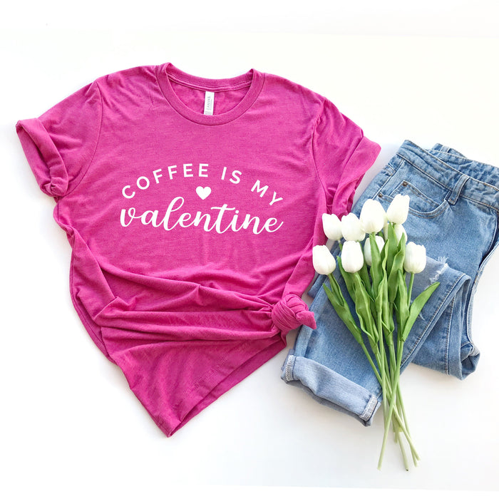 Coffee Is My Valentine graphic t-shirt, product photo 2