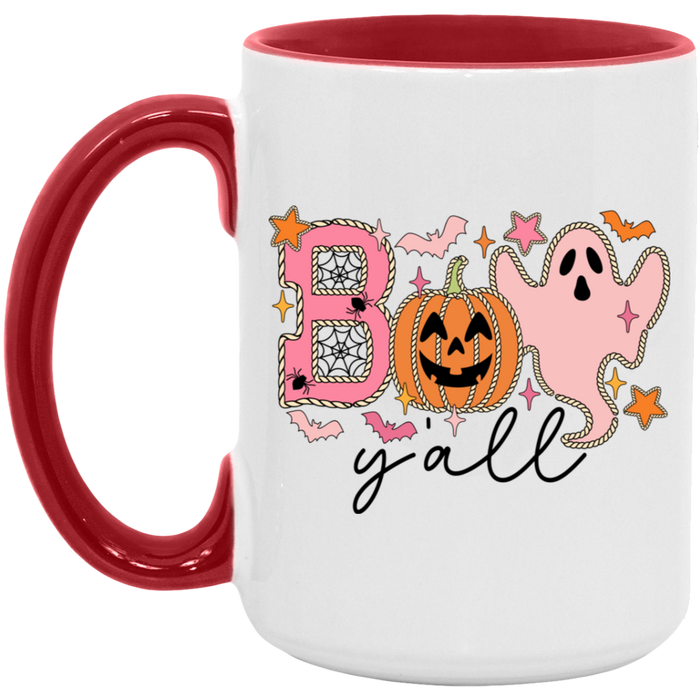 Country Boo Y'all ceramic coffee mug, product photo 2
