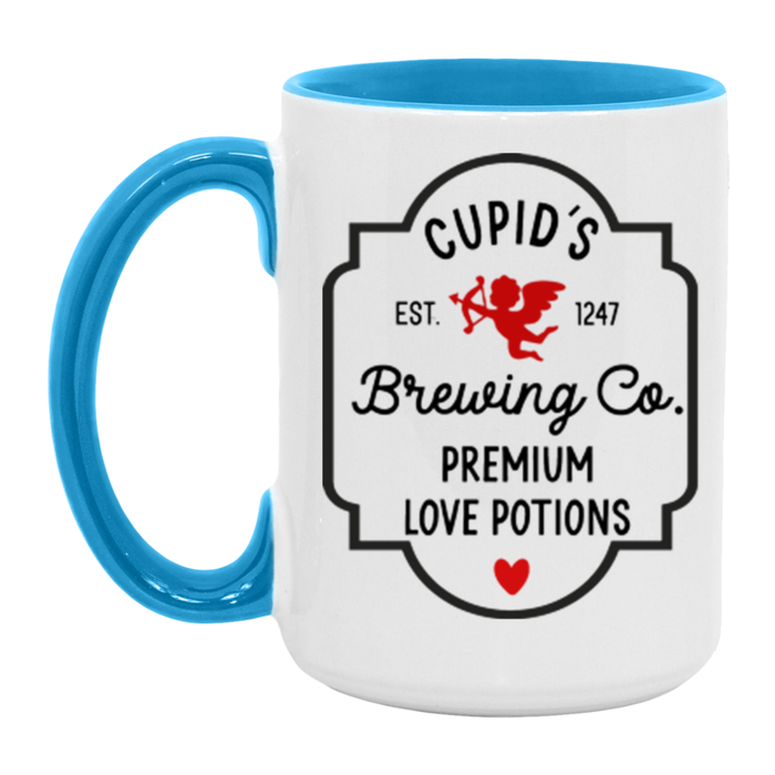 Cupid's Brewing Co ceramic coffee mug, product photo 4