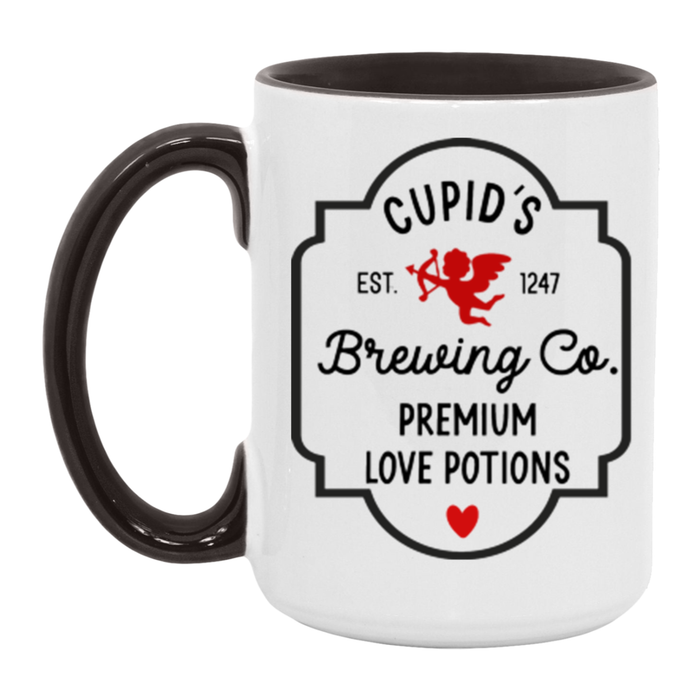 Cupid's Brewing Co ceramic coffee mug, product photo 6