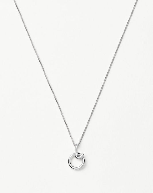 Curly Molten Mini Initial Necklace - O | Sterling Silver Necklaces Missoma