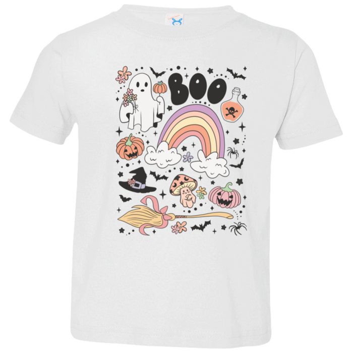 Cute Boo Toddler graphic tee in White