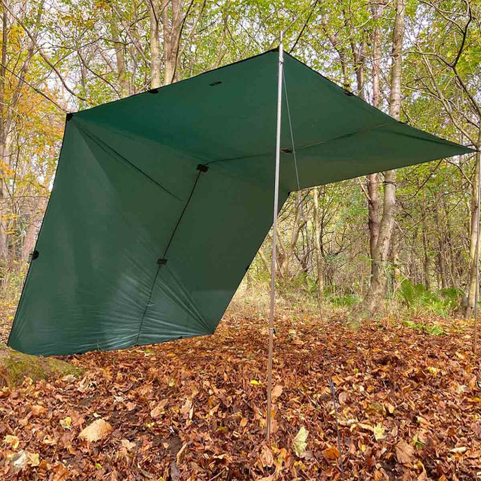 windshed wedge setup of superlight tarp xl olive