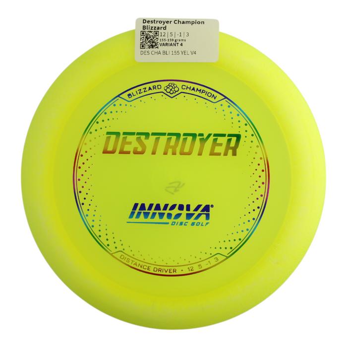 INNOVA DISC GOLF CANADA	Destroyer
Distance Driver	Slick Finish	Versatile Colors	Good Durability	Overstable	Impact Resistant	Improved Glide Flexible in cooler conditions	Great for distance and control	Maintains stability over time	Comfortable for grip lightweight