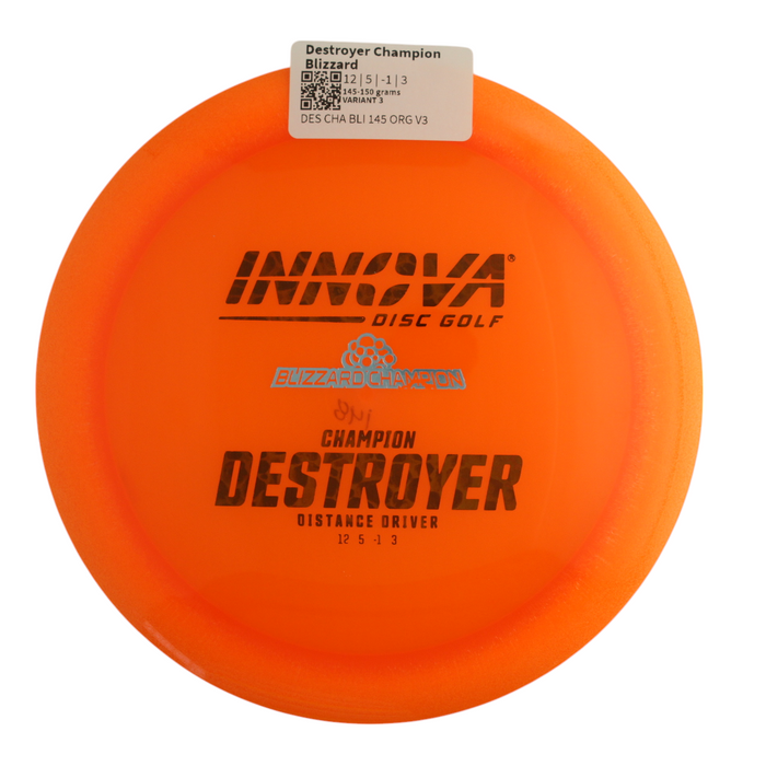 INNOVA DISC GOLF CANADA	Destroyer
Distance Driver	Slick Finish	Versatile Colors	Good Durability	Overstable	Impact Resistant	Improved Glide Flexible in cooler conditions	Great for distance and control	Maintains stability over time	Comfortable for grip lightweight