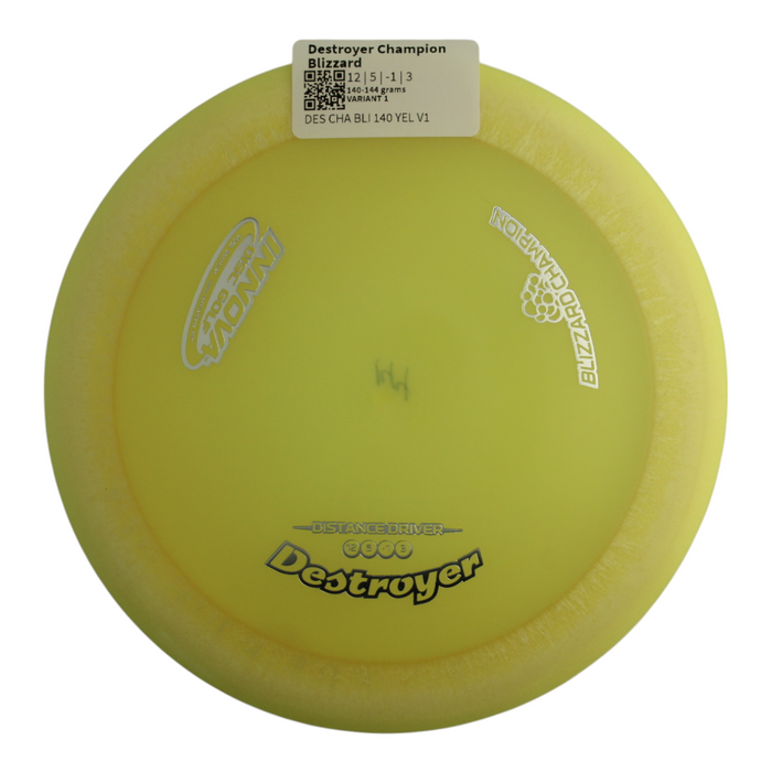 INNOVA DISC GOLF CANADA	Destroyer
Distance Driver	Slick Finish	Versatile Colors	Good Durability	Overstable	Impact Resistant	Improved Glide Flexible in cooler conditions	Great for distance and control	Maintains stability over time	Comfortable for grip lightweight