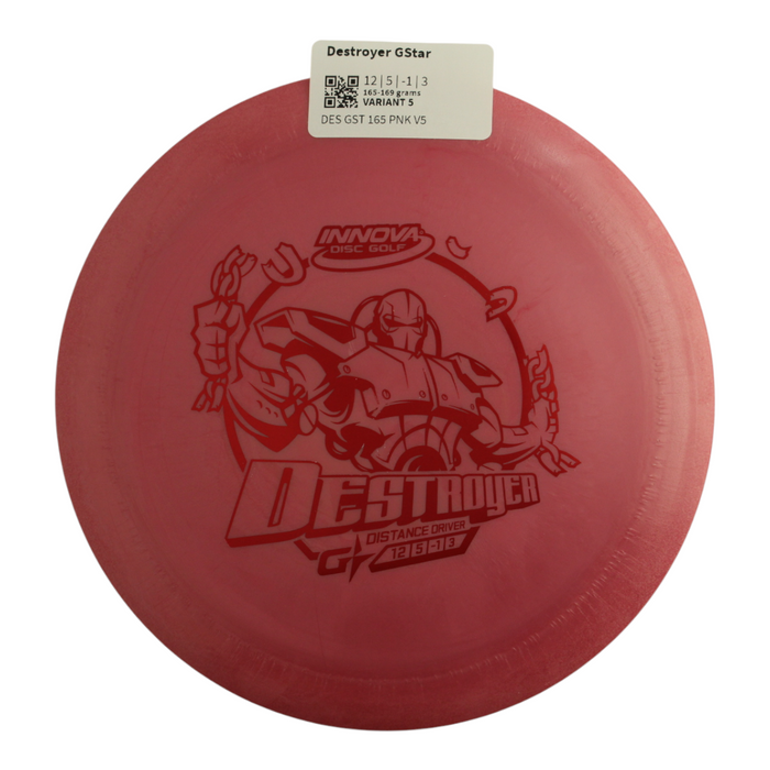 INNOVA DISC GOLF CANADA	Destroyer
Distance Driver	Slick Finish	Versatile Colors	Good Durability	and grip Overstable	Impact Resistant	Improved Glide Flexible in cooler conditions	Great for distance and control	Maintains stability over time	Comfortable for grip lightweight