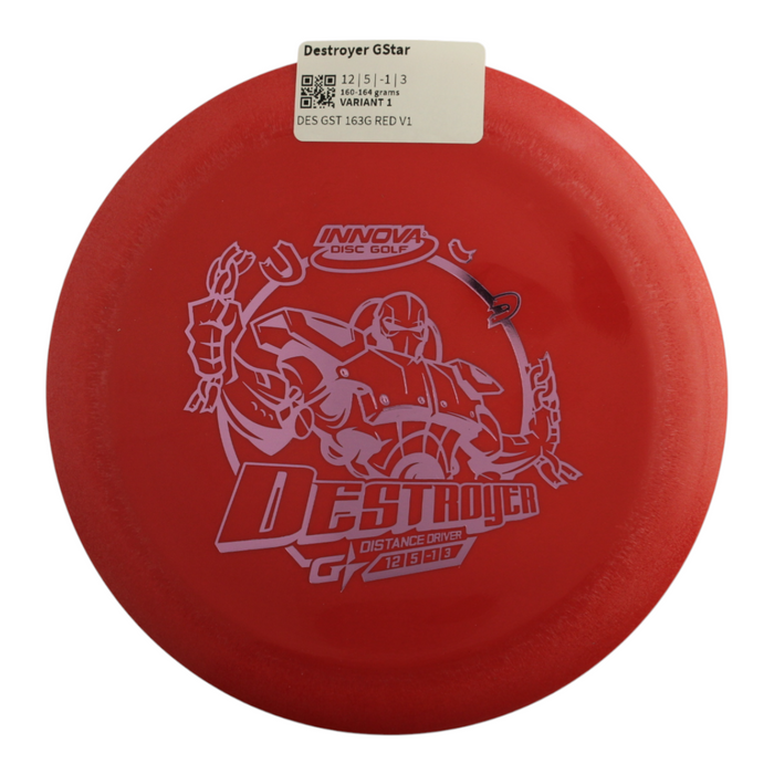 INNOVA DISC GOLF CANADA	Destroyer
Distance Driver	Slick Finish	Versatile Colors	Good Durability	and grip Overstable	Impact Resistant	Improved Glide Flexible in cooler conditions	Great for distance and control	Maintains stability over time	Comfortable for grip lightweight