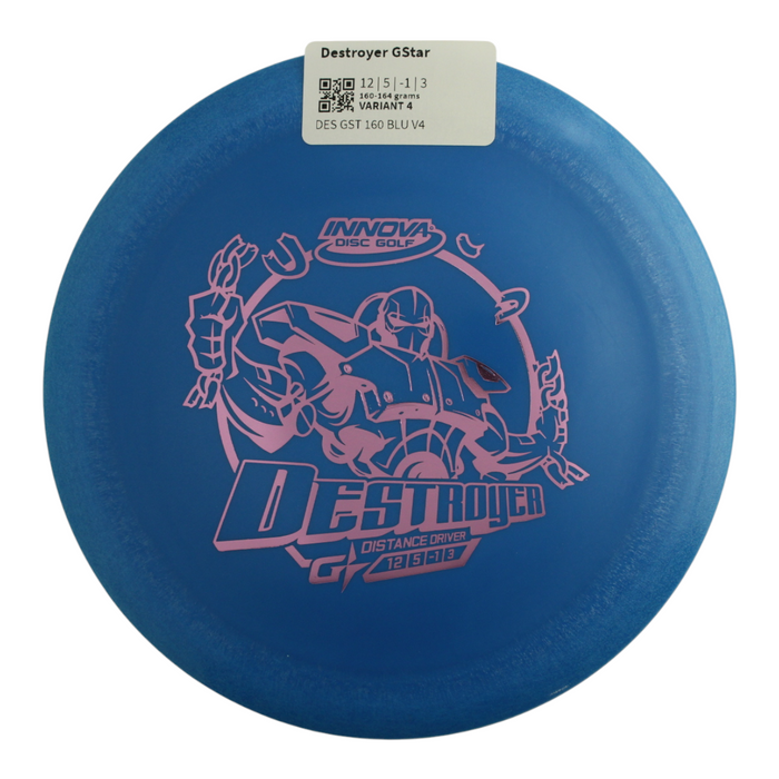 INNOVA DISC GOLF CANADA	Destroyer
Distance Driver	Slick Finish	Versatile Colors	Good Durability	and grip Overstable	Impact Resistant	Improved Glide Flexible in cooler conditions	Great for distance and control	Maintains stability over time	Comfortable for grip lightweight