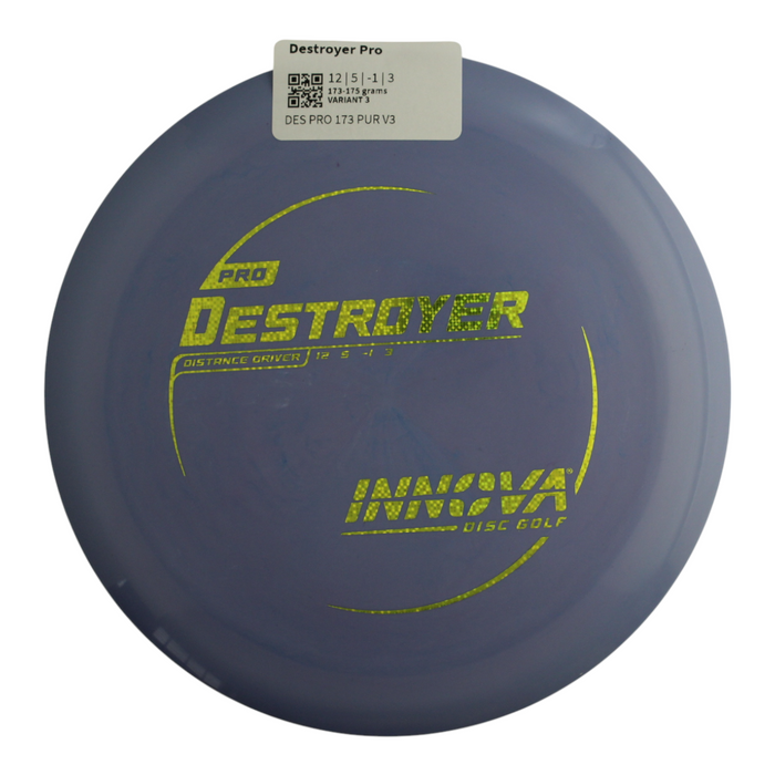 INNOVA DISC GOLF CANADA	Pro Destroyer
Distance Driver	Slick Finish	Versatile Colors	Good Durability	and grip Overstable	Impact Resistant	Improved Glide Flexible in cooler conditions	Great for distance and control	Maintains stability over time	Comfortable for grip lightweight
