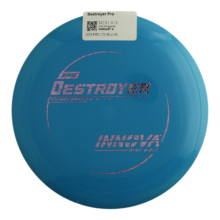 INNOVA DISC GOLF CANADA	Pro Destroyer
Distance Driver	Slick Finish	Versatile Colors	Good Durability	and grip Overstable	Impact Resistant	Improved Glide Flexible in cooler conditions	Great for distance and control	Maintains stability over time	Comfortable for grip lightweight