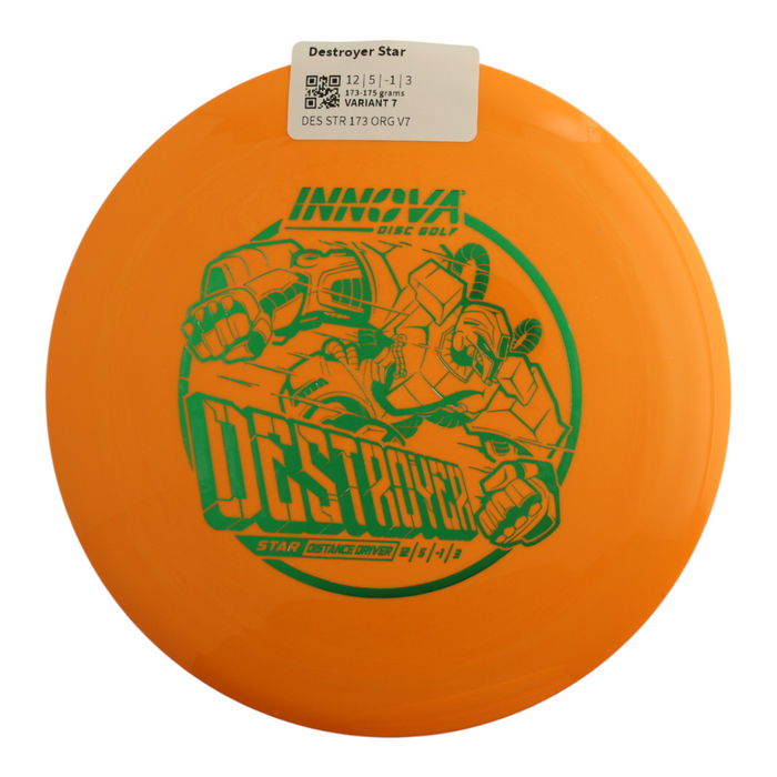 INNOVA DISC GOLF CANADA	Star Destroyer
Distance Driver	Slick Finish	Versatile Colors	Great Durability	and grip Overstable	Impact Resistant	Improved Glide Flexible in cooler conditions	Great for distance and control	Maintains stability over time	Comfortable for grip lightweight