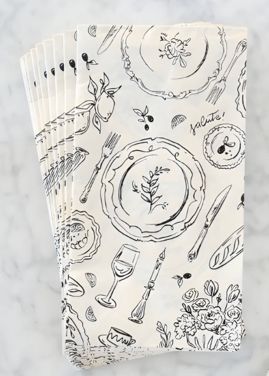 "Dinner Party" Guest Napkins