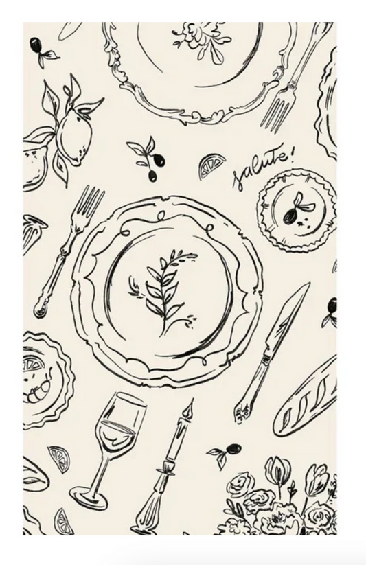 "Dinner Party" Guest Napkins