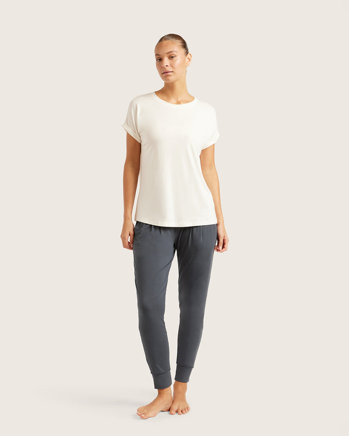 Downtime Lounge Top - Natural White