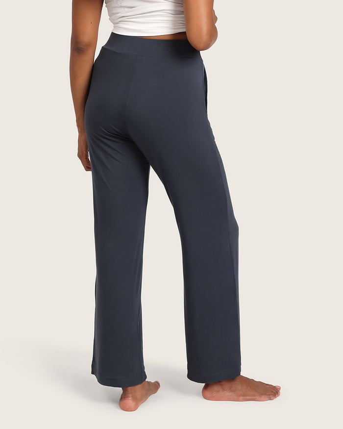 Downtime Wide Leg Lounge Pants - Storm