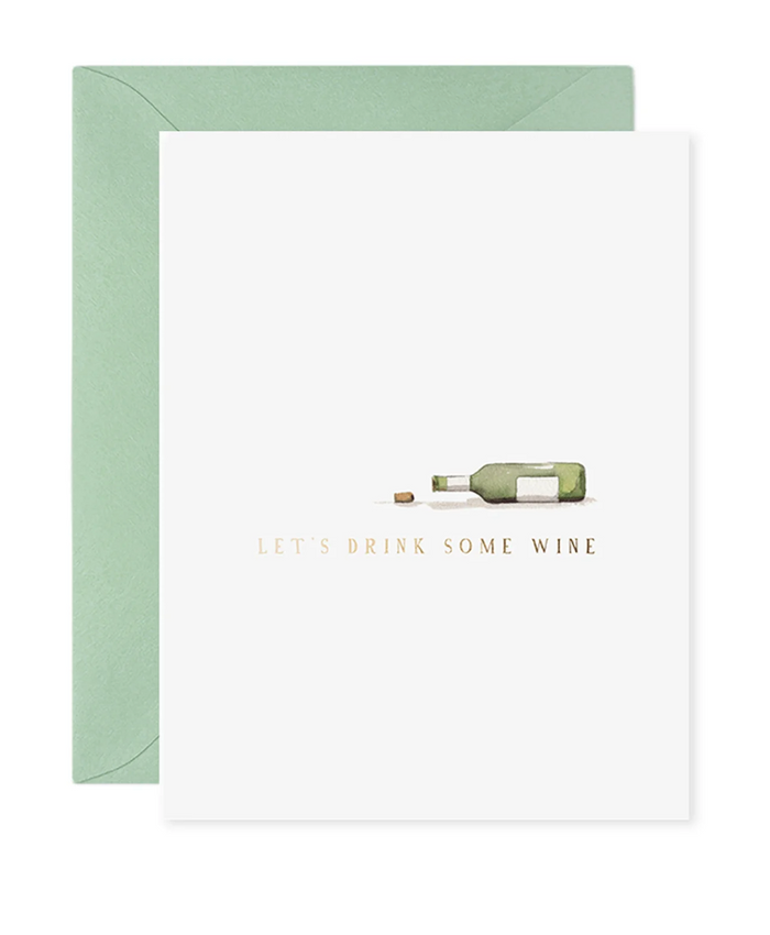 Drink Wine Greeting Card