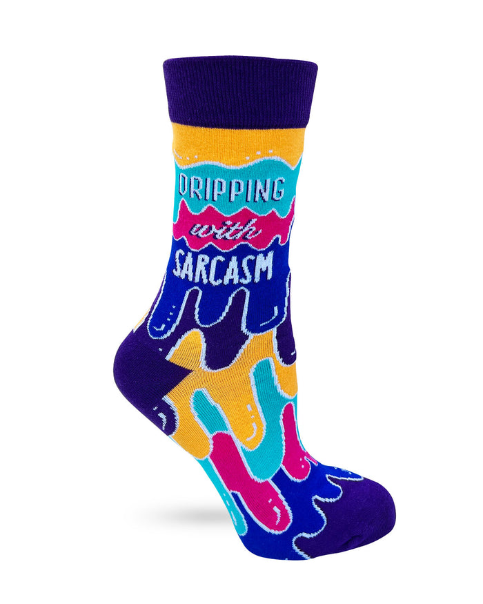 Dripping With Sarcasm Ladies Crew Socks