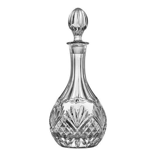 crystal cut pattern liquor decanter
