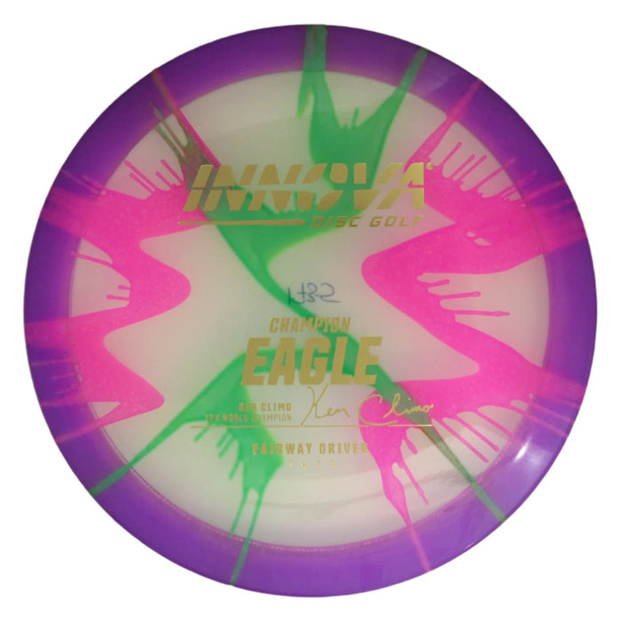 Innova Disc Golf Canada Champion I-Dye Eagle Fairway Driver Innova Disc Golf Canada Champion Eagle INNOVA DISC GOLF CANADA	Eagle	Fairway Driver	Flexible	Premium feel	Increased Control	Good for Windy Conditions	Versatile	Weather Resistant Durable