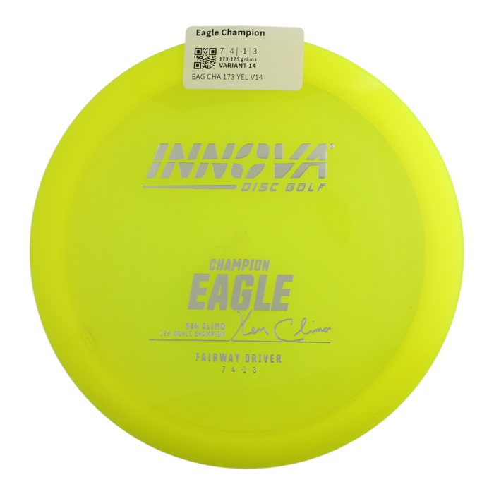 Innova Disc Golf Canada Champion Eagle INNOVA DISC GOLF CANADA	Eagle	Fairway Driver	Flexible	Premium feel	Increased Control	Good for Windy Conditions	Versatile	Weather Resistant Durable