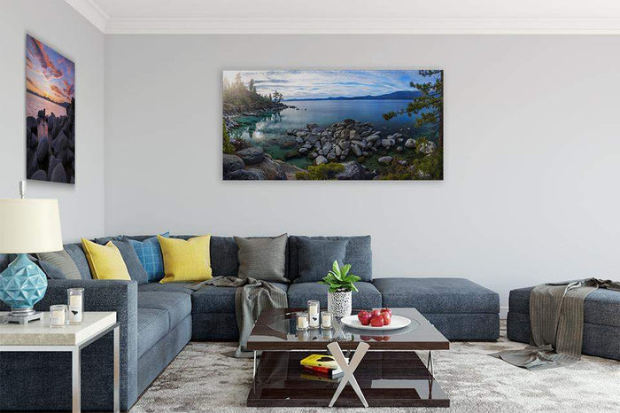 East Shore Aquas by Brad Scott - Acrylic Print
