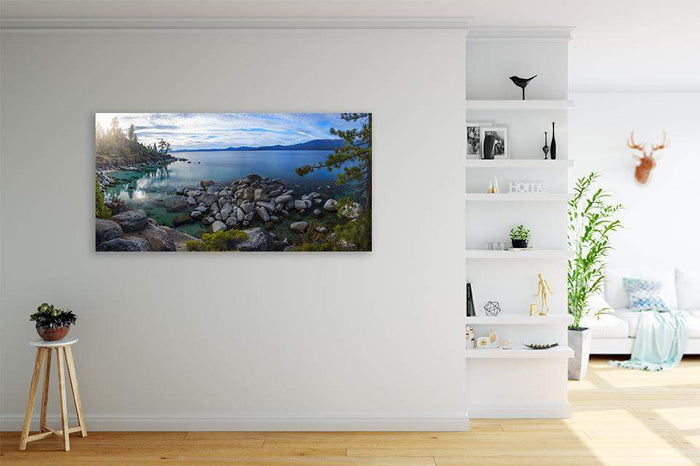 East Shore Aquas by Brad Scott - Canvas Print-Lake Tahoe Prints