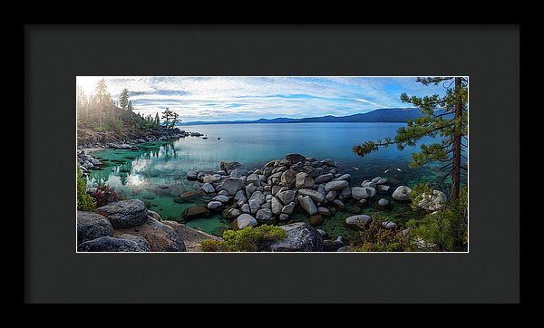 East Shore Aquas by Brad Scott - Framed Print
